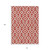 10' X 14' Red And Ivory Geometric Washable Indoor Outdoor Area Rug