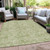 8' X 10' Sage And Mint Green Floral Washable Indoor Outdoor Area Rug - Sage, Mint Green