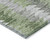 9' X 12' Green And Fern Green Geometric Washable Indoor Outdoor Area Rug