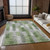 9' X 12' Green And Fern Green Geometric Washable Indoor Outdoor Area Rug