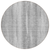 8' Silver Gray And Graphite Round Botanical Leaves Washable Indoor Outdoor Area Rug