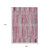 9' X 12' Blush And Ivory Striped Washable Indoor Outdoor Area Rug - 880016413755
