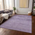 8' X 10' Plum And Purple Medallion Washable Indoor Outdoor Area Rug