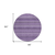 8' Lavender And Purple Round Striped Washable Indoor Outdoor Area Rug