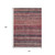 10' X 14' Rust And Blush Striped Washable Indoor Outdoor Area Rug