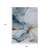 9' X 12' Sky Blue And Copper Abstract Washable Indoor Outdoor Area Rug