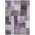 10' X 14' Eggplant Black And Lavender Geometric Washable Indoor Outdoor Area Rug
