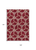 9' X 12' Burgundy And Gold Geometric Washable Indoor Outdoor Area Rug