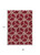 9' X 12' Burgundy And Gold Geometric Washable Indoor Outdoor Area Rug
