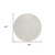 8' Ivory And Beige Round Floral Washable Indoor Outdoor Area Rug - Ivory, Beige