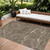 9' X 12' Brown And Ivory Abstract Washable Indoor Outdoor Area Rug Transitional Style - Brown, Ivory Color