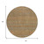 8' Taupe And Brown Round Striped Washable Indoor Outdoor Area Rug - Taupe, Brown