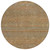 8' Taupe And Brown Round Striped Washable Indoor Outdoor Area Rug - Taupe, Brown