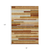 8' X 10' Orange Copper And Taupe Striped Washable Indoor Outdoor Area Rug