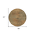8' Terra Cotta Brown And Copper Round Abstract Washable Indoor Outdoor Area Rug