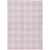10' X 14' Pink And Gray Plaid Washable Indoor Outdoor Area Rug