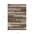 8' X 10' Brown Beige And Copper Striped Washable Indoor Outdoor Area Rug
