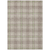9' X 12' Beige Ivory And Green Plaid Washable Indoor Outdoor Area Rug