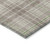 9' X 12' Beige Ivory And Green Plaid Washable Indoor Outdoor Area Rug