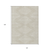 10' X 14' Beige And Ivory Geometric Washable Indoor Outdoor Area Rug