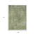 8' X 10' Artichoke Green And Beige Abstract Washable Indoor Outdoor Area Rug