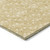 10' X 14' Gold Geometric Washable Non Skid Indoor Outdoor Area Rug