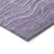 9' X 12' Purple And Lavender Abstract Washable Indoor Outdoor Area Rug