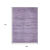 9' X 12' Purple And Lavender Abstract Washable Indoor Outdoor Area Rug