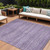 9' X 12' Purple And Lavender Abstract Washable Indoor Outdoor Area Rug - Purple, Lavender