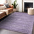 9' X 12' Purple And Lavender Abstract Washable Indoor Outdoor Area Rug - Purple, Lavender