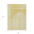 10' X 14' Gold Ivory And Yellow Geometric Washable Indoor Outdoor Area Rug