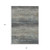8' X 10' Granite Gray Striped Washable Indoor Outdoor Area Rug