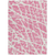 8' X 10' Pink and Ivory Abstract Washable Non Skid Indoor Outdoor Area Rug