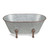 7" Gray Galvanized Metal Hand Painted Tabletop Sculpture