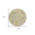 8' Gold Gray And Charcoal Round Floral Washable Indoor Outdoor Area Rug