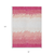 8' X 10' Blush Pink And Ivory Striped Washable Indoor Outdoor Area Rug