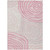 8' X 10' Pink Ivory And Gray Abstract Washable Indoor Outdoor Area Rug