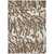 8' X 10' Chocolate Beige And Ivory Animal Print Washable Indoor Outdoor Area Rug