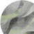 8' Artichoke Green Gray And Silver Round Abstract Washable Indoor Outdoor Area Rug