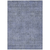 8' X 10' Denim Blue Geometric Washable Indoor Outdoor Area Rug