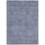 8' X 10' Denim Blue Geometric Washable Indoor Outdoor Area Rug