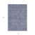 8' X 10' Denim Blue Geometric Washable Indoor Outdoor Area Rug