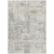 9' X 12' Ivory And Gray Abstract Washable Indoor Outdoor Area Rug