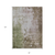 8' X 10' Brown And Green Abstract Washable Indoor Outdoor Area Rug