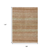 9' X 12' Terra Cotta And Rust Striped Washable Indoor Outdoor Area Rug