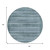 8' Artichoke Green And Blue Round Striped Washable Indoor Outdoor Area Rug
