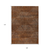 9' X 12' Terra Cotta Copper And Beige Geometric Washable Indoor Outdoor Area Rug