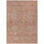10' X 14' Pink Gray And Beige Floral Washable Indoor Outdoor Area Rug