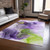 8' X 10' Purple Abstract Washable Non Skid Indoor Outdoor Area Rug Transitional Style - Purple Color