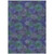 10' X 14' Purple Lavender And Green Polka Dot Washable Indoor Outdoor Area Rug